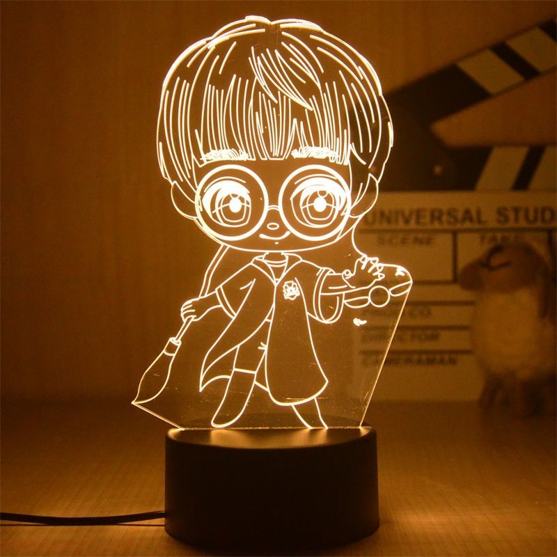 LED 3D Harry Potter • Decoração gamer, Cabeceira, Presente